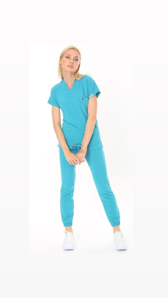 Premium Jogger (Lastikli paça) Likralı Turkuaz Takım