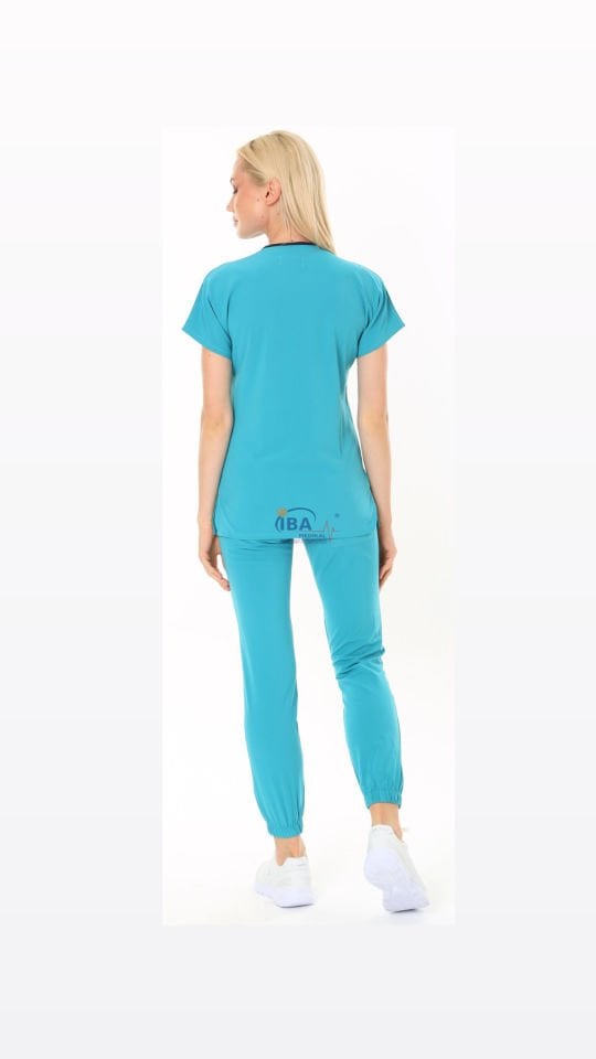 Premium Jogger (Lastikli paça) Likralı Turkuaz Takım