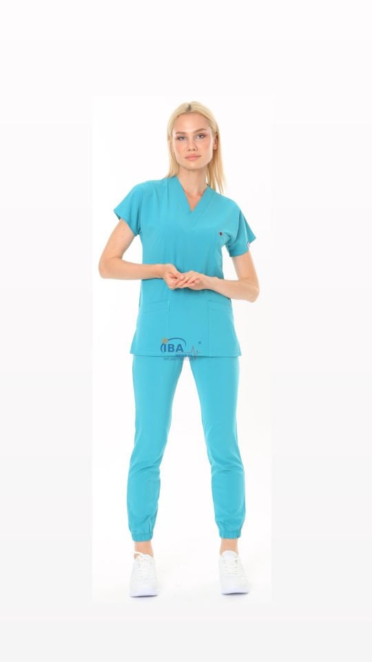 Premium Jogger (Lastikli paça) Likralı Turkuaz Takım