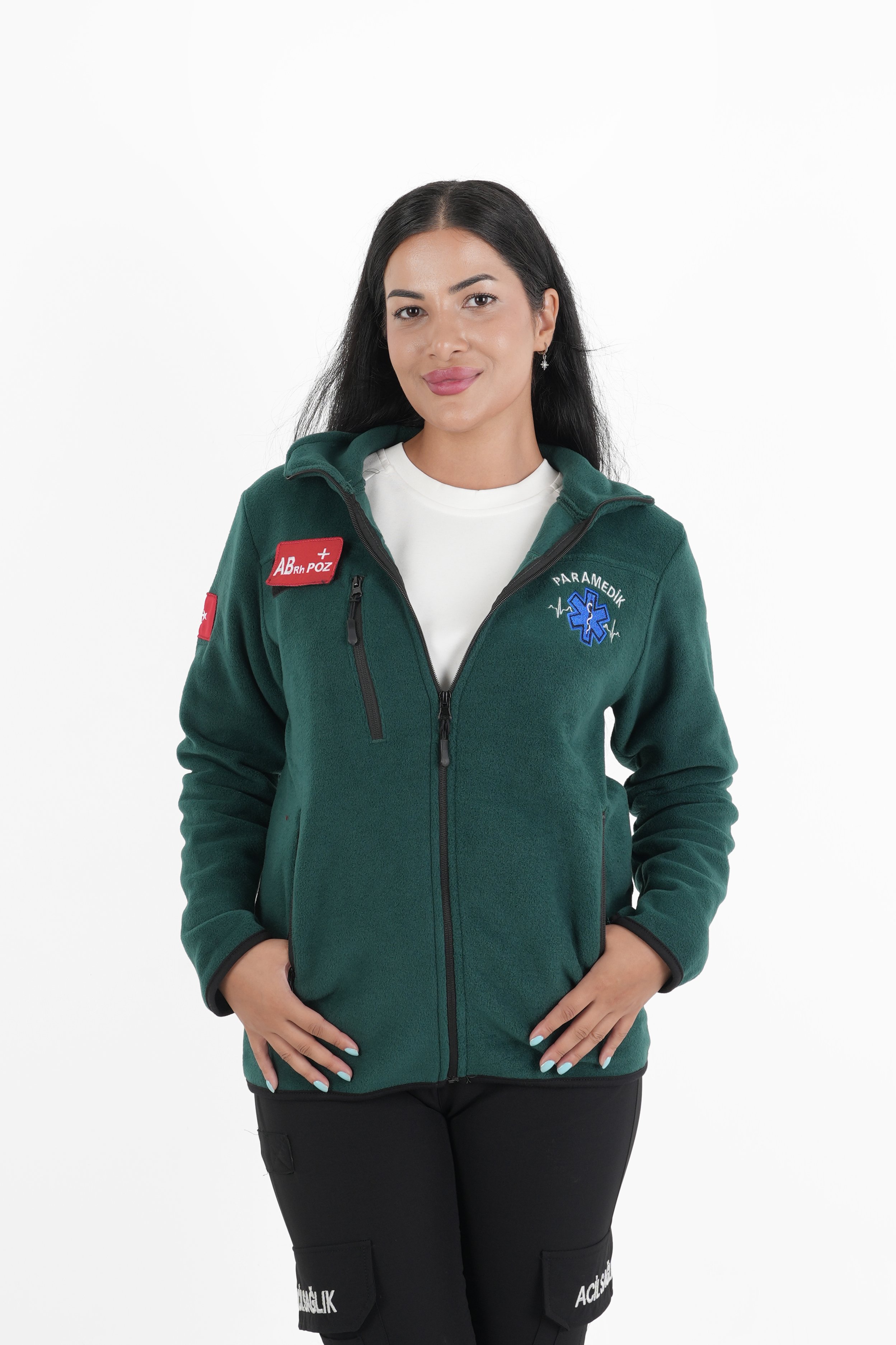 Paramedik Zümrüt Yeşili Polar (Unisex)