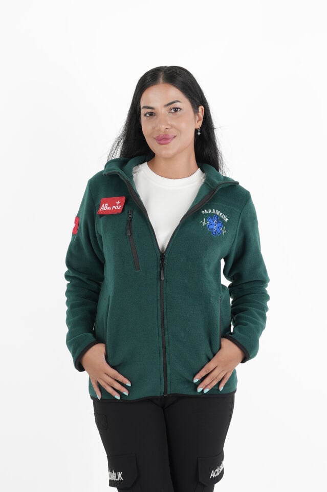 Paramedik Zümrüt Yeşili Polar (Unisex)