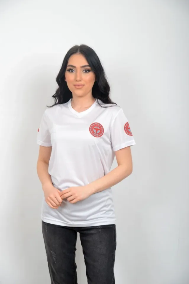 112 Acil Sağlık Comfort V Yaka T-shirt(Fileli-Unisex)