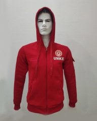 UMKE Kırmızı Kapşonlu Polar (Unisex)