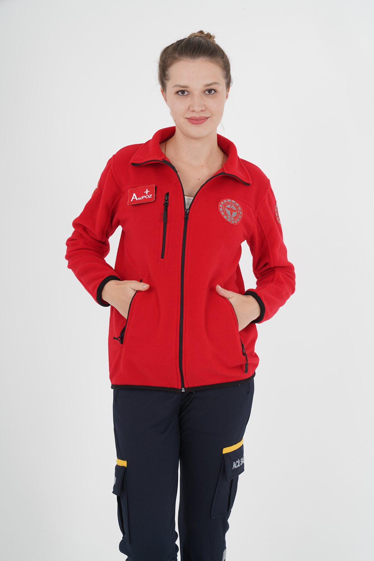 Yeni Evde Sağlık Kırmızı Polar (Unisex)