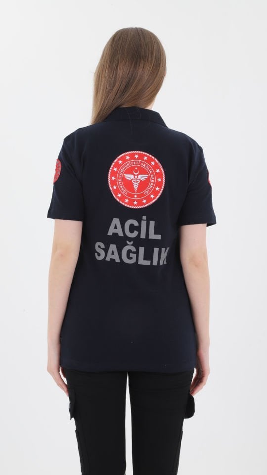 112 Acil Sağlık Lacost T-Shirt Lacivert (Unisex)