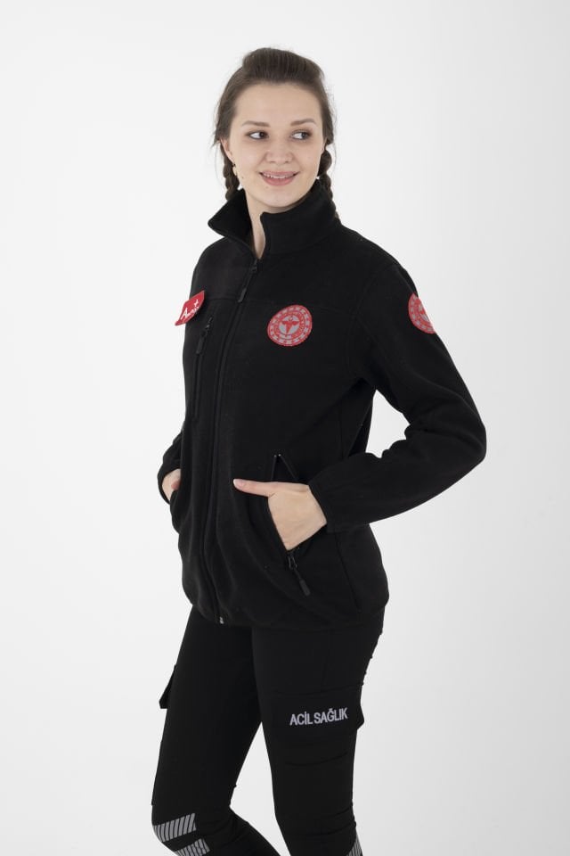 Yeni Evde Sağlık Siyah Polar (Unisex)