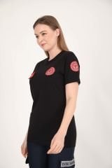 YENİ Acil Sağlık V Yaka Siyah Penye T-shirt (Unisex)