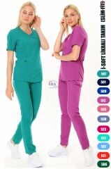 İ-SOFT LİKRALI TAKIM(SLİM FİT) XS-38 Beden - Açık Mürdüm