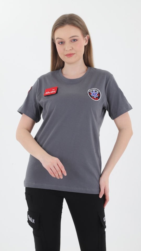 Yeni Paramedik Füme Penye T-shirt(Unisex)