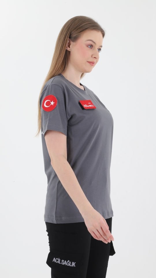 Yeni Paramedik Füme Penye T-shirt(Unisex)