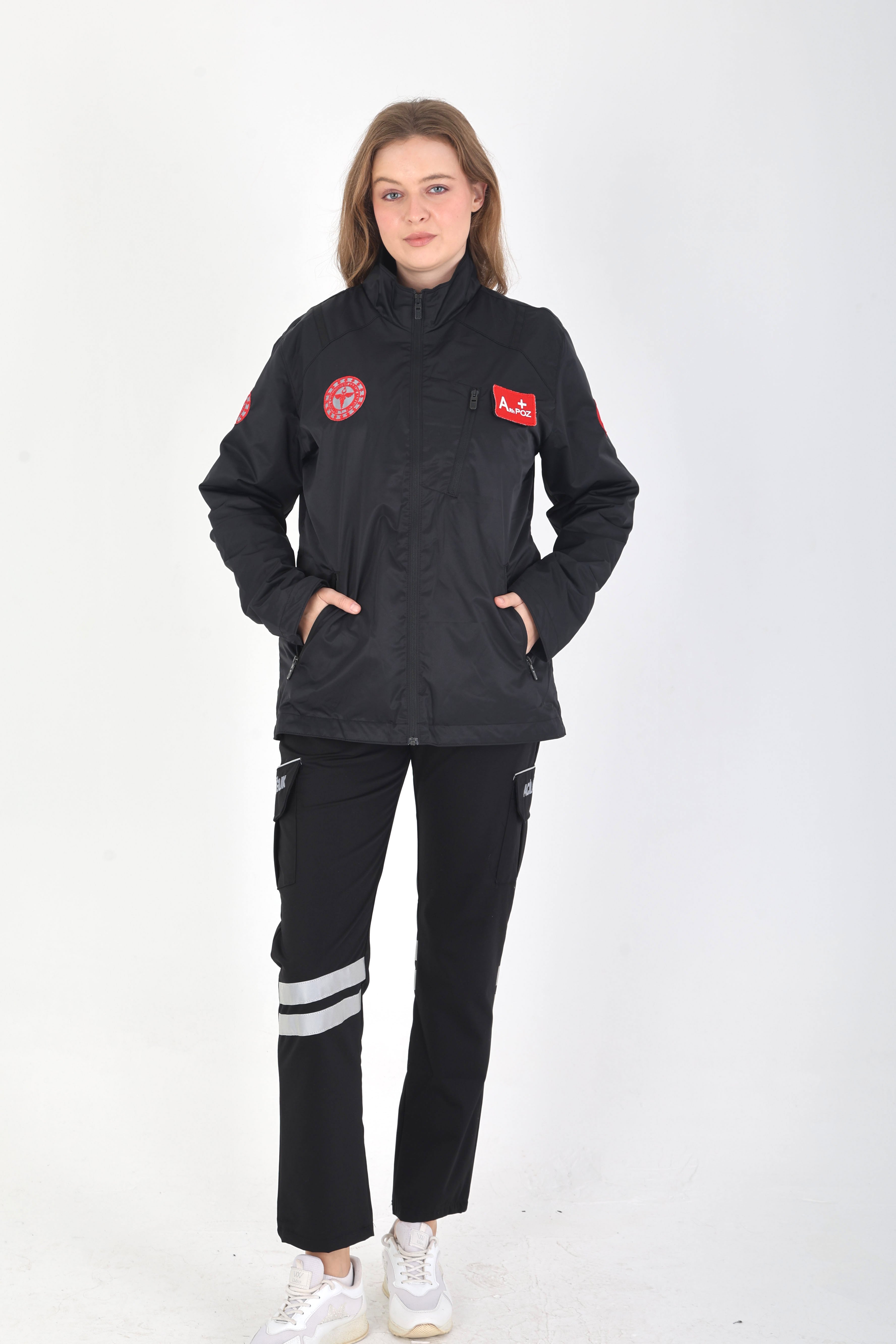 Yeni 112 Acil Sağlık Siyah Mevsimlik Mont (Unisex)