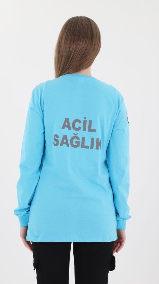 Yeni Acil Sağlık Penye Uzun Kol T-shirt (Unisex)