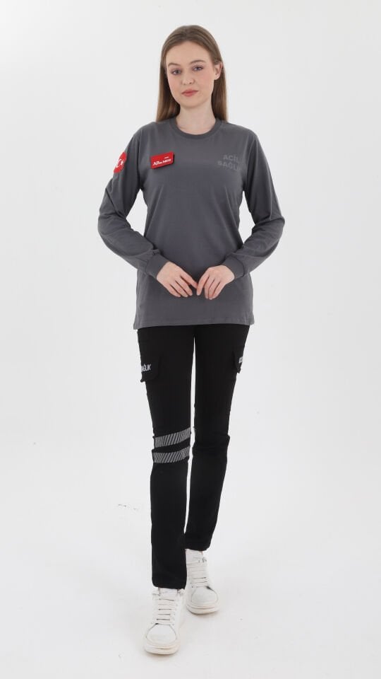 Yeni Acil Sağlık Penye Uzun Kol T-shirt (Unisex)