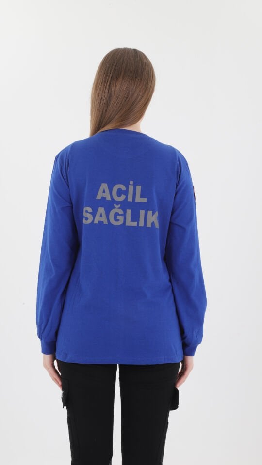 Yeni Acil Sağlık Penye Uzun Kol T-shirt (Unisex)