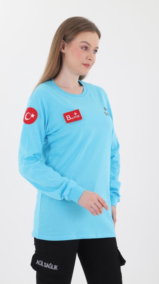 Yeni Acil Sağlık Penye Uzun Kol T-shirt (Unisex)