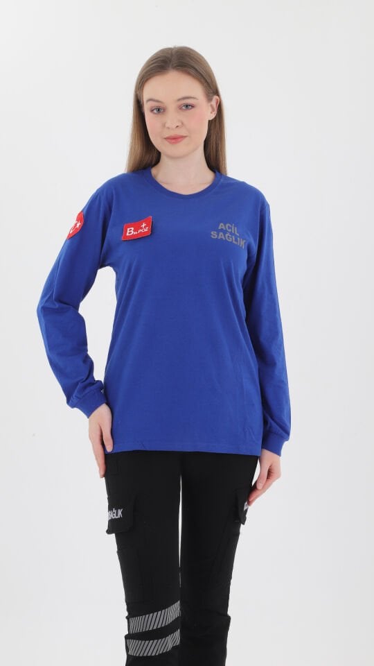 Yeni Acil Sağlık Penye Uzun Kol T-shirt (Unisex)