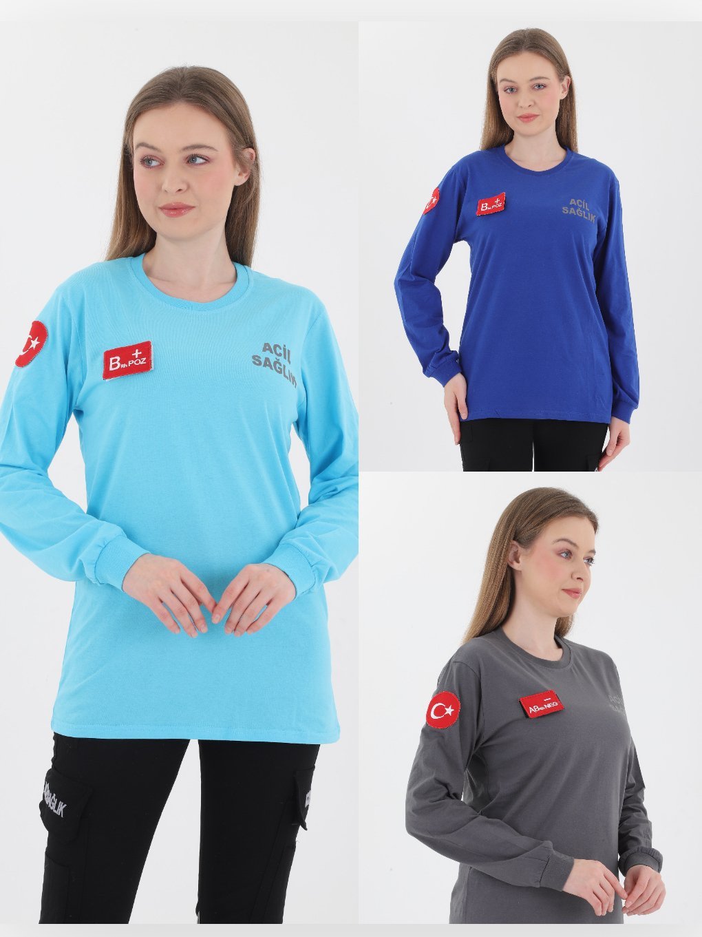 Yeni Acil Sağlık Penye Uzun Kol T-shirt (Unisex)