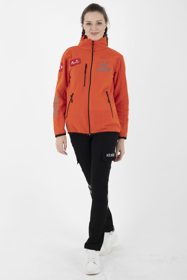 Yeni Turuncu Acil Sağlık Polar (Unisex)