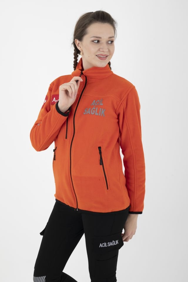 Yeni Turuncu Acil Sağlık Polar (Unisex)