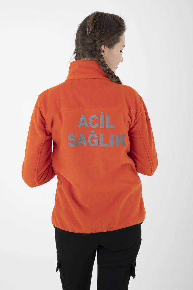 Yeni Turuncu Acil Sağlık Polar (Unisex)