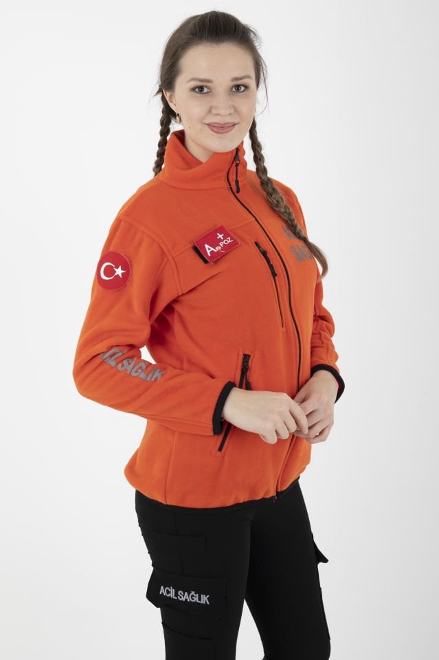 Yeni Turuncu Acil Sağlık Polar (Unisex)