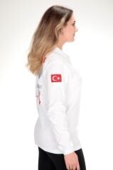 Yeni 112 Paramedik Beyaz Uzun Kollu Lacost T-shirt (Unisex)