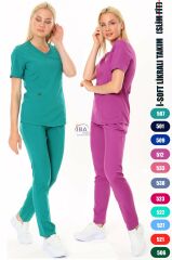 İ-SOFT LİKRALI TAKIM(SLİM FİT) 3XL-54/56 Beden - Fuşya