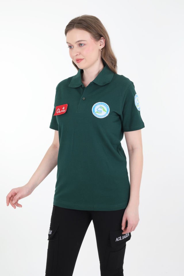 Evde Sağlık Avcı Yeşili Lacost T-shirt (Unisex)
