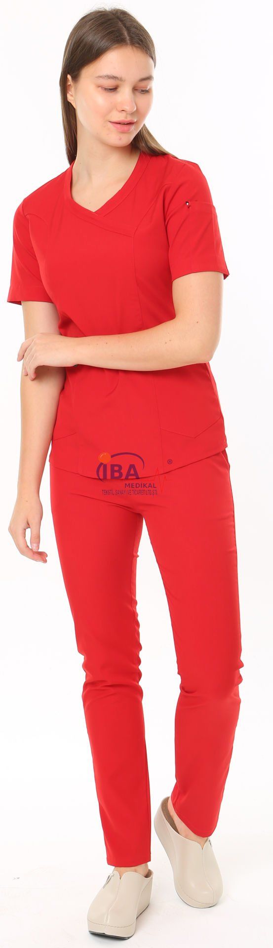 İ-SOFT LİKRALI TAKIM(SLİM FİT) XL-46/48 Beden - kırmızı