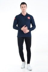 Yeni Evde Sağlık Lacivert Uzun Kollu T-shirt (Unisex)