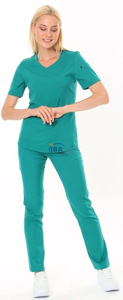 I-Soft Slim Fit Likralı Takım Ameliyathane Yeşili