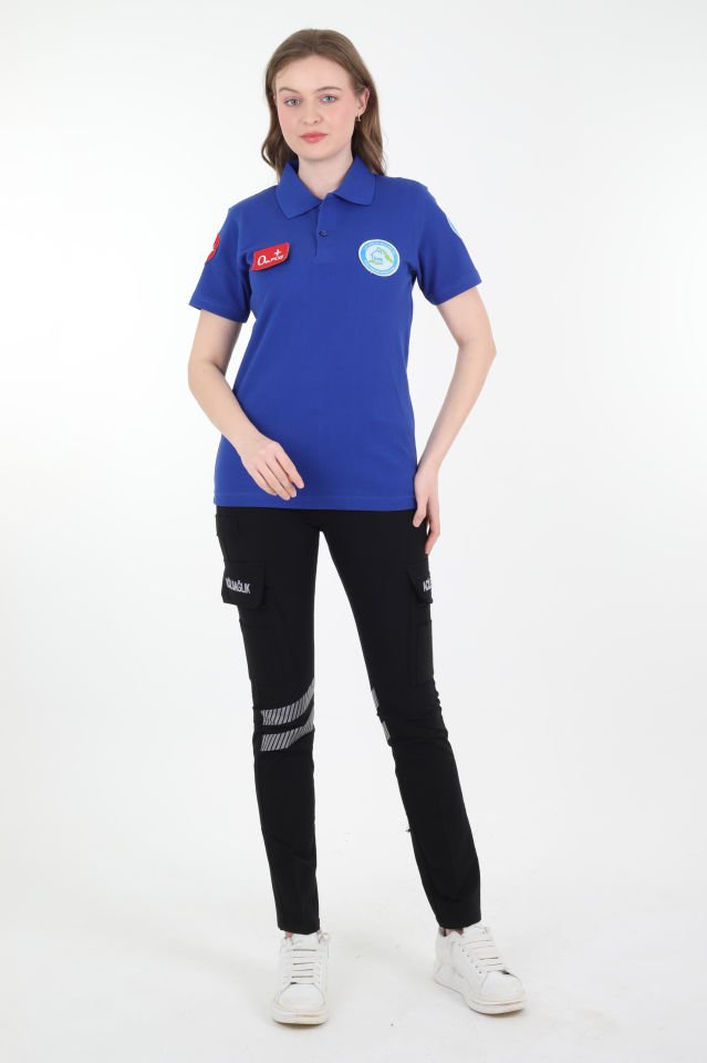 Evde Sağlık Sax Mavisi Lacost T-shirt (Unisex)