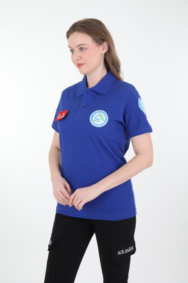Evde Sağlık Sax Mavisi Lacost T-shirt (Unisex)