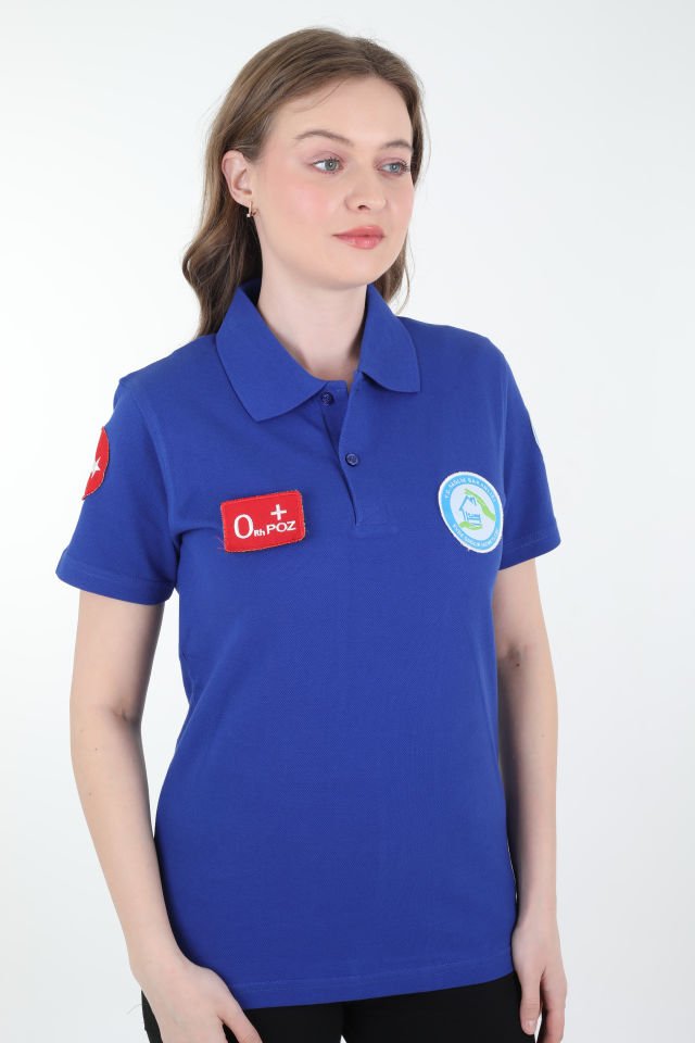 Evde Sağlık Sax Mavisi Lacost T-shirt (Unisex)