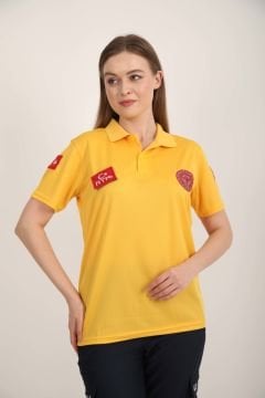 Yeni 112 Acil Sağlık Comfort Polo Yaka Sarı T-shirt (Unisex-Fileli)