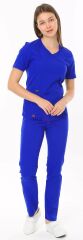 İ-SOFT LİKRALI TAKIM(SLİM FİT) XS-38 Beden - Saks mavisi
