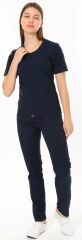 İ-SOFT LİKRALI TAKIM(SLİM FİT) XS-38 Beden - Saks mavisi