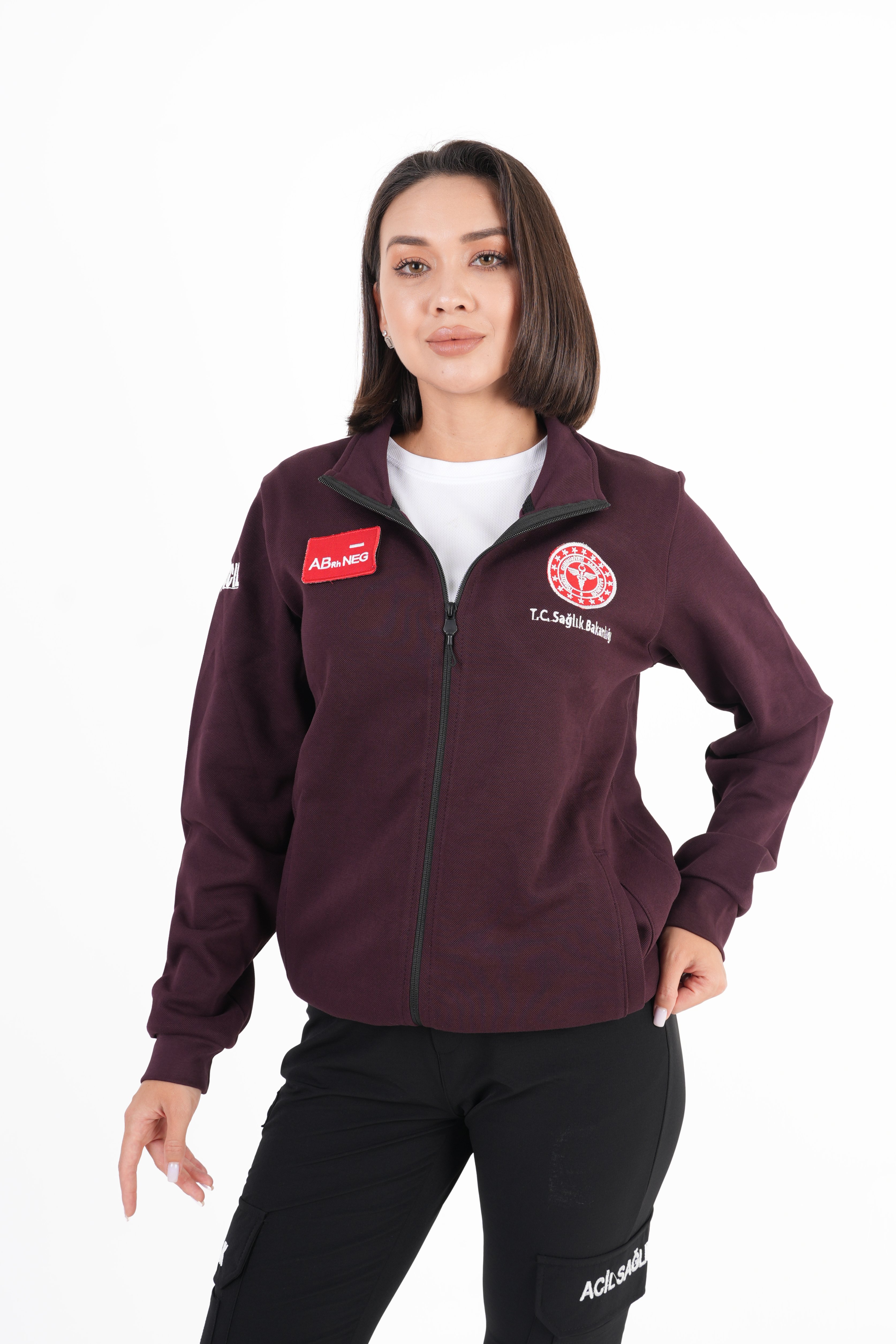 Sağlık Bakanlığı 112 Acil Sağlık Bordo Polar (Unisex-Pike Kumaş)