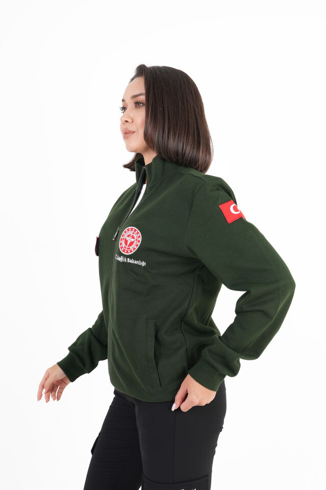 Sağlık Bakanlığı 112 Acil Haki Yeşili Polar (Pike Kumaş-Unisex)