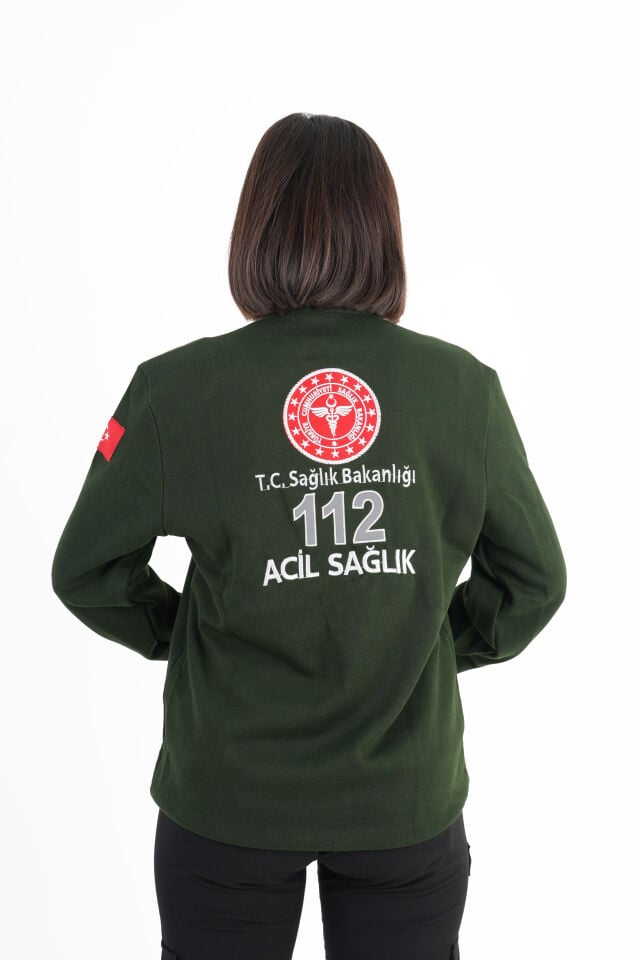 Sağlık Bakanlığı 112 Acil Haki Yeşili Polar (Pike Kumaş-Unisex)