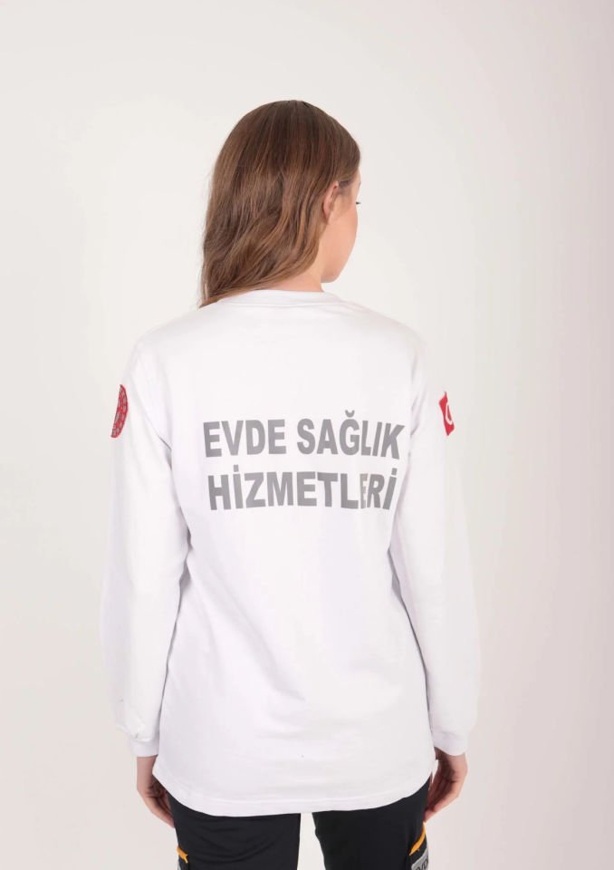 Yeni Evde Sağlık Lacivert Kapşonlu Swit (Unisex)