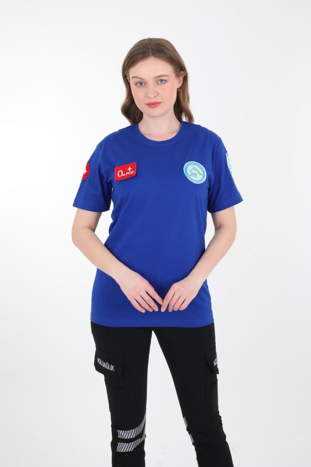Evde Sağlık Sax Mavisi Penye T-shirt (Unisex)