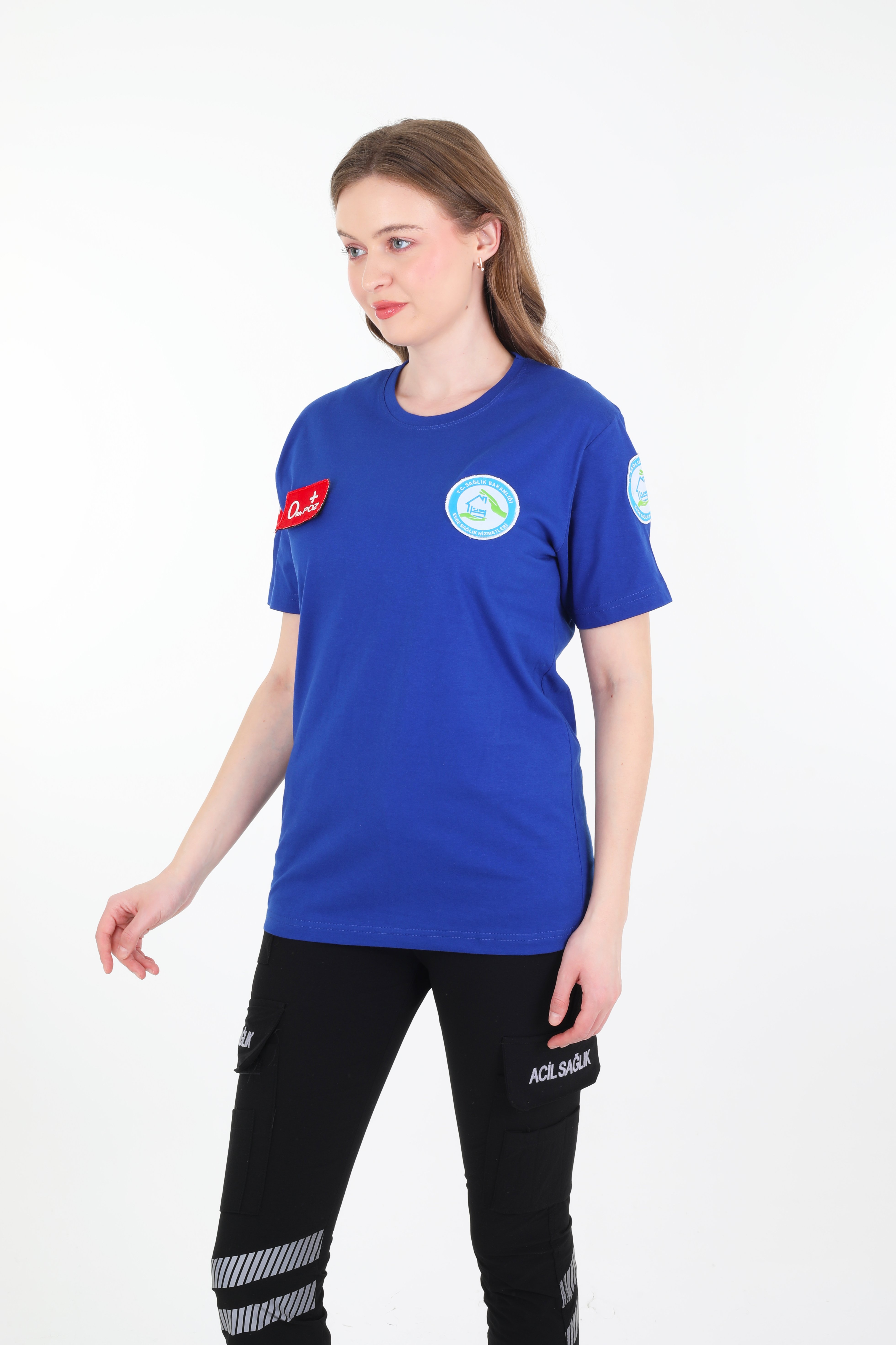Evde Sağlık Sax Mavisi Penye T-shirt (Unisex)