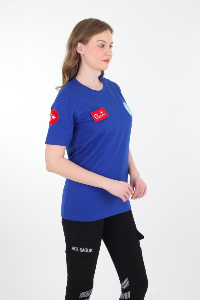Evde Sağlık Sax Mavisi Penye T-shirt (Unisex)