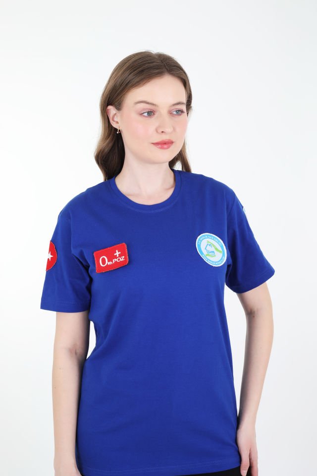 Evde Sağlık Sax Mavisi Penye T-shirt (Unisex)