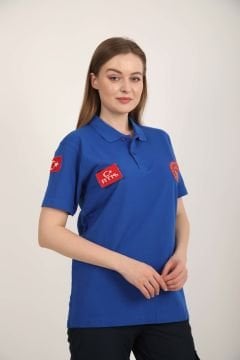 Yeni 112 Acil Sağlık Sax Mavisi Lacost T-shirt (Unisex)