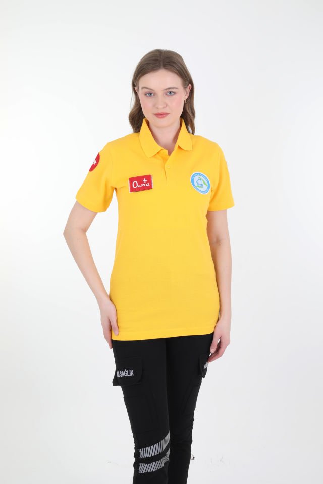 Evde Sağlık Sarı Lacost T-shirt (Unisex)