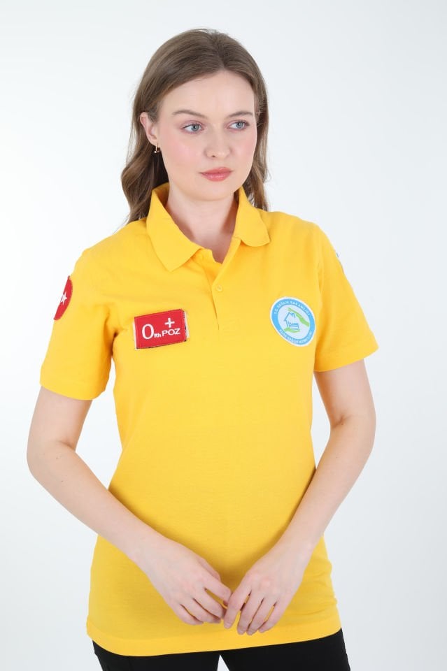 Evde Sağlık Sarı Lacost T-shirt (Unisex)