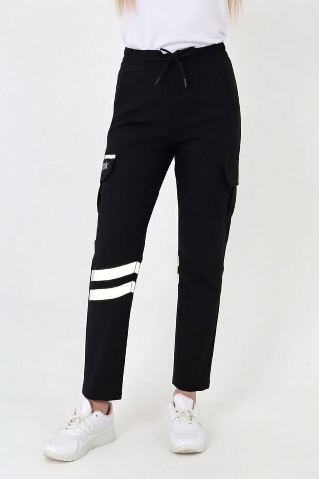 Yeni Paramedik Siyah Premium Likralı Pantolon (Unisex)