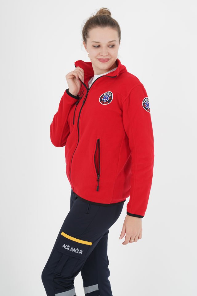 Yeni Kırmızı Paramedik Polar (Unisex)